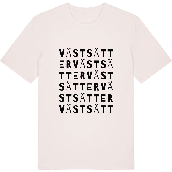 Västsätter ordlek t-shirt – t-shirt från PinShirt