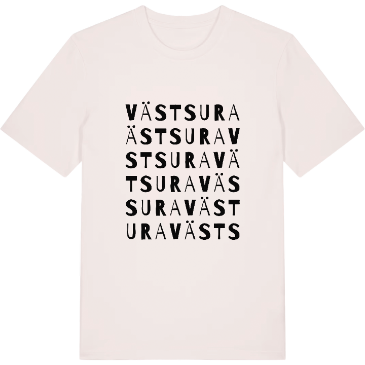 Västsura ordlek t-shirt – t-shirt från PinShirt