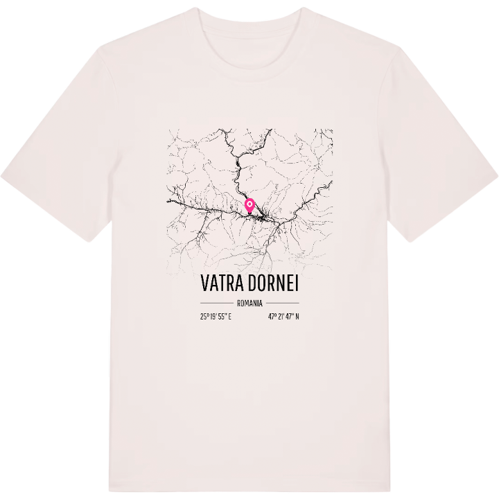 Vatra Dornei karta t-shirt – t-shirt från PinShirt