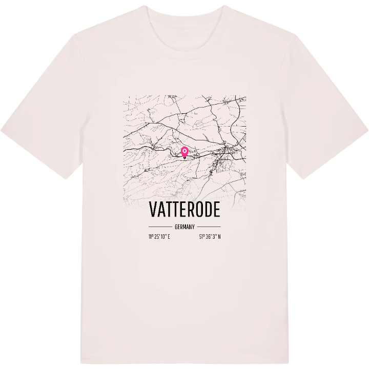 Vatterode karta t-shirt – t-shirt från PinShirt