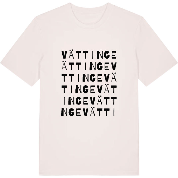 Vättinge ordlek t-shirt – t-shirt från PinShirt