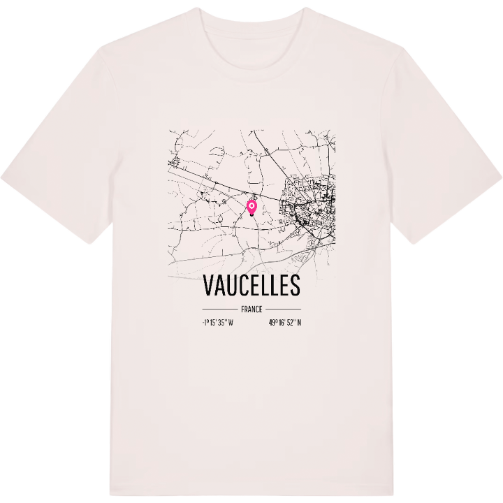 Vaucelles karta t-shirt – t-shirt från PinShirt