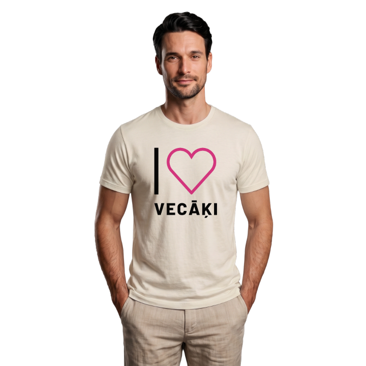 Jag älskar Vecāķi t-shirt stort tryck – t-shirt från PinShirt