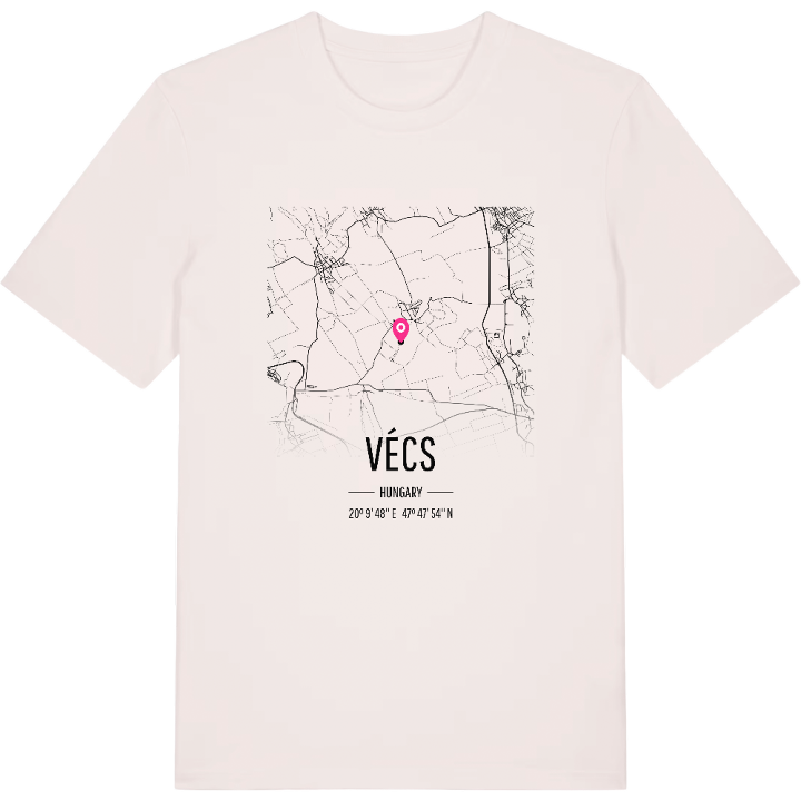 Vécs karta t-shirt – t-shirt från PinShirt
