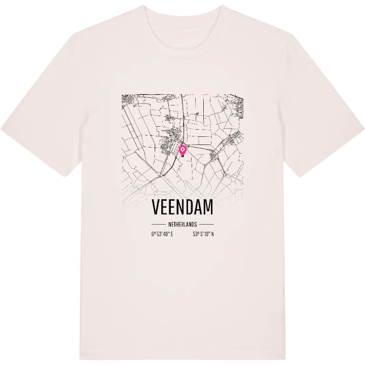 Veendam karta t-shirt – t-shirt från PinShirt