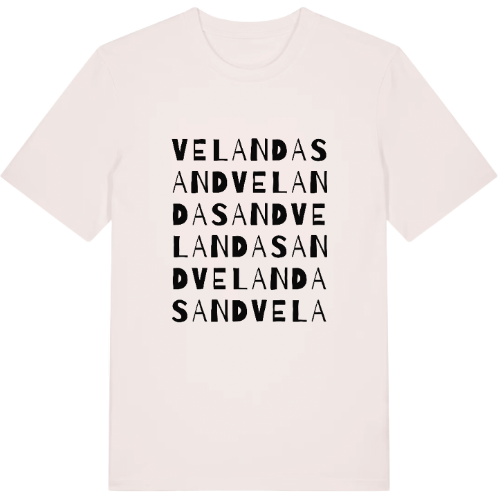 Velanda sand ordlek t-shirt – t-shirt från PinShirt
