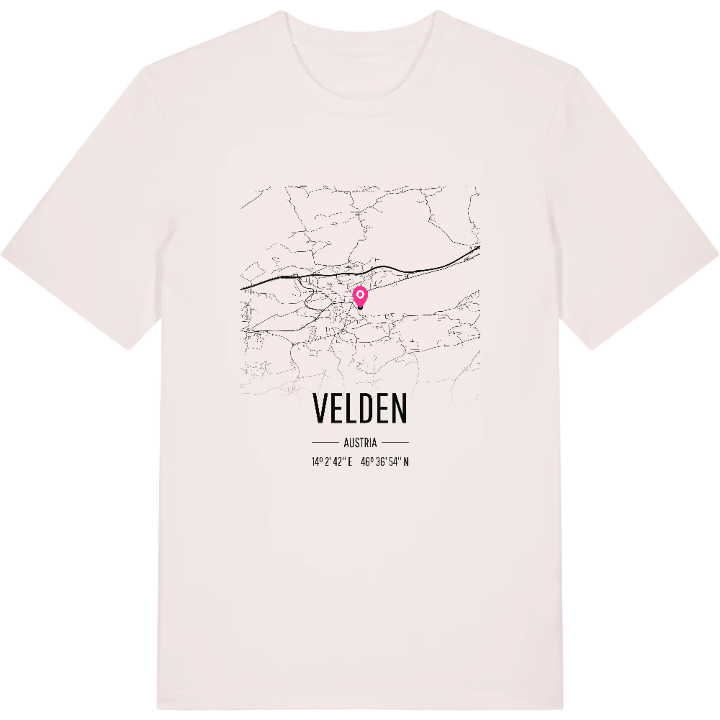 Velden karta t-shirt – t-shirt från PinShirt