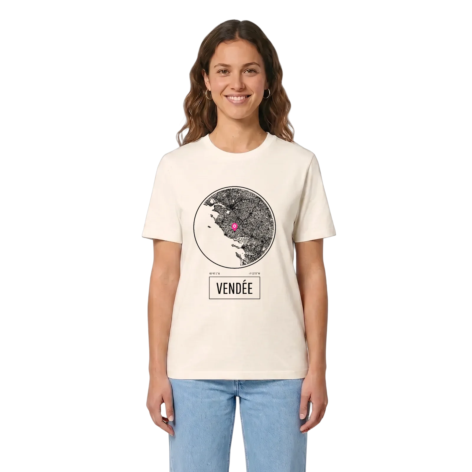 Vendée t-shirt – Vintage White, i miljö