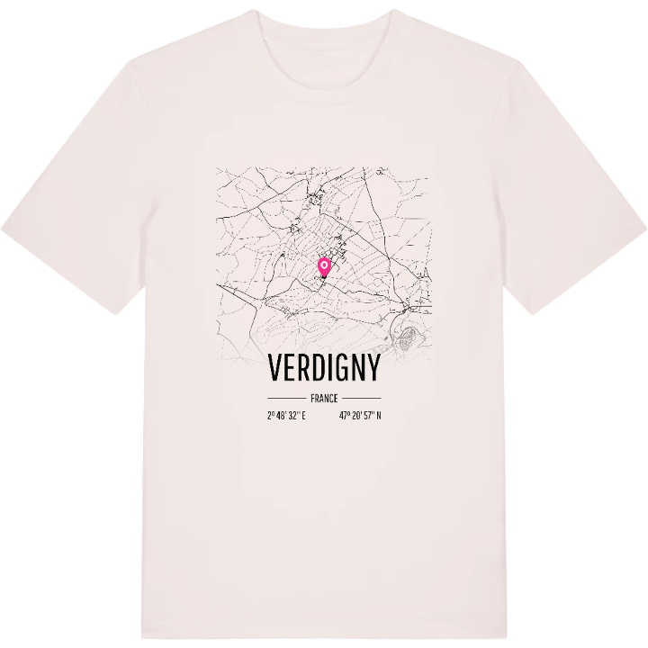 Verdigny karta t-shirt – t-shirt från PinShirt