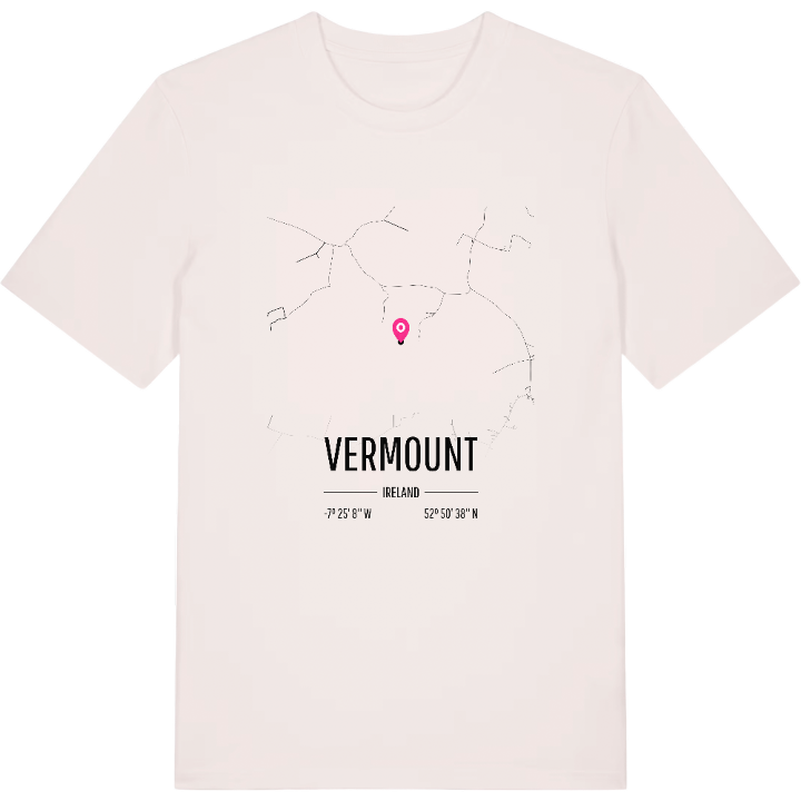 Vermount karta t-shirt – t-shirt från PinShirt