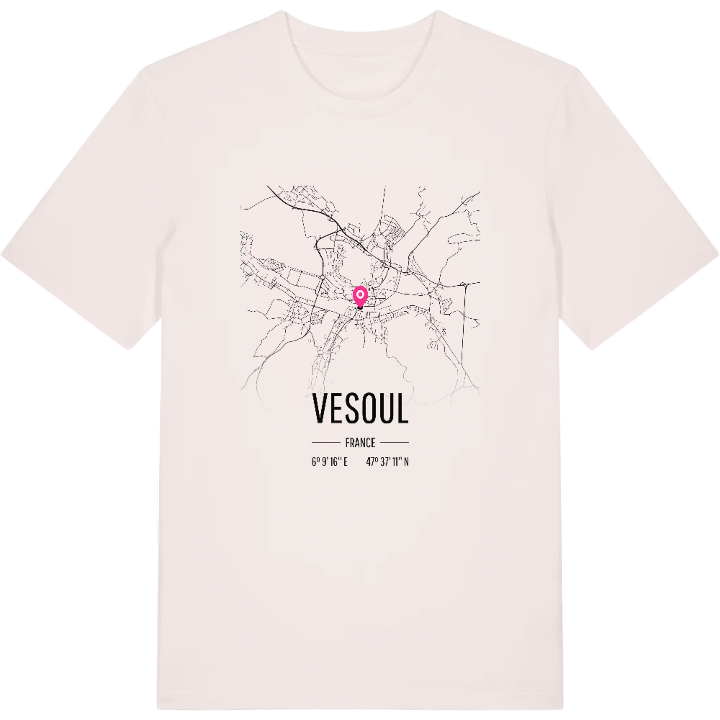 Vesoul karta t-shirt – t-shirt från PinShirt