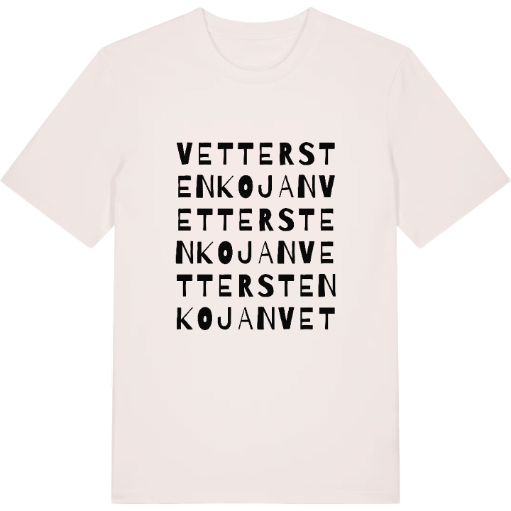 Vetterstenkojan ordlek t-shirt – t-shirt från PinShirt