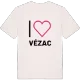 Jag älskar Vézac t-shirt stort tryck