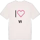 Jag älskar Vi t-shirt stort tryck
