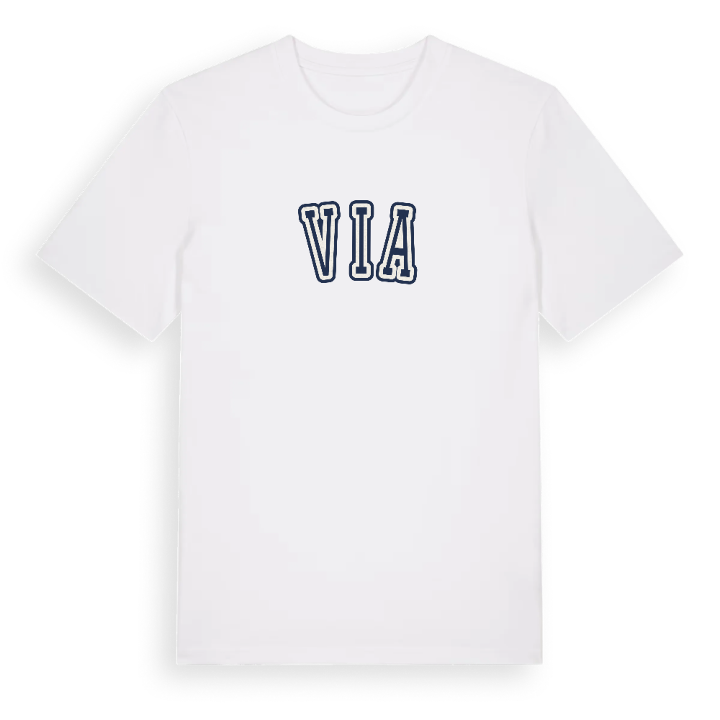 Via college t-shirt – t-shirt från PinShirt