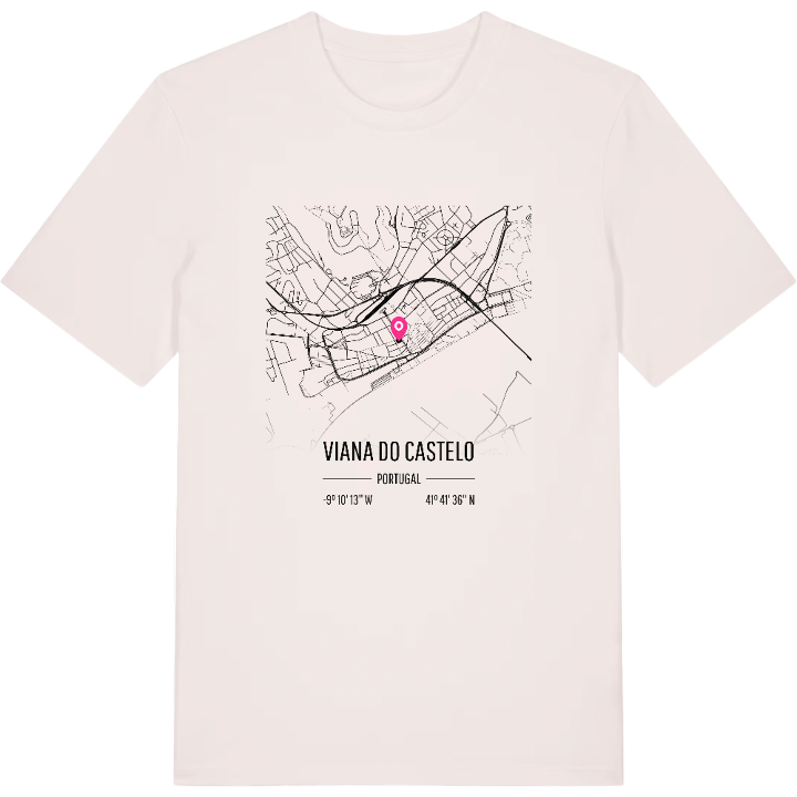 Viana do Castelo karta t-shirt – t-shirt från PinShirt