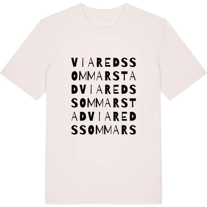 Viareds sommarstad ordlek t-shirt – t-shirt från PinShirt