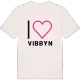 Jag älskar Vibbyn t-shirt stort tryck