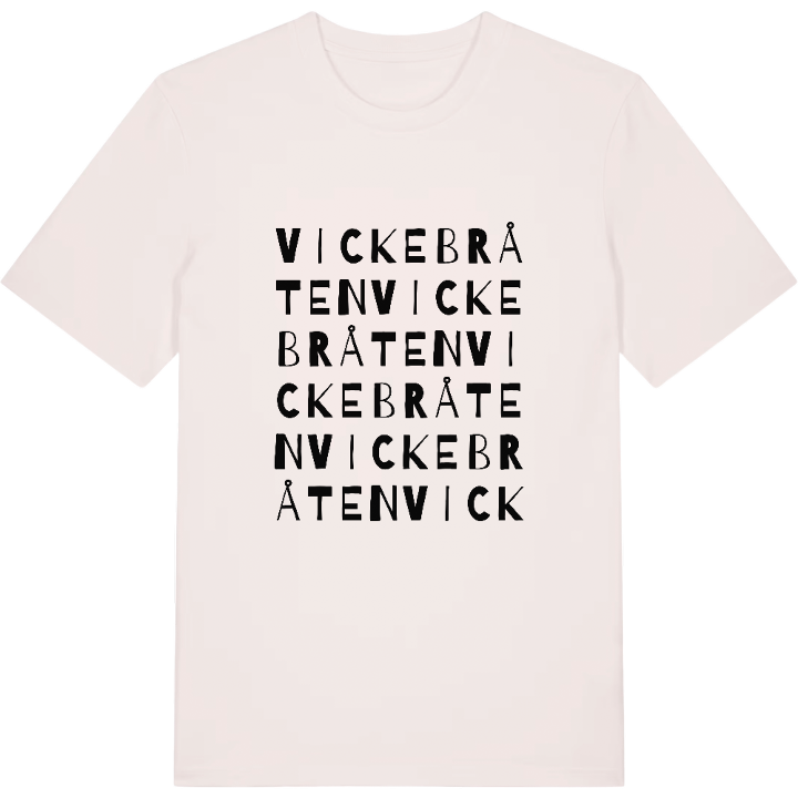 Vickebråten ordlek t-shirt – t-shirt från PinShirt