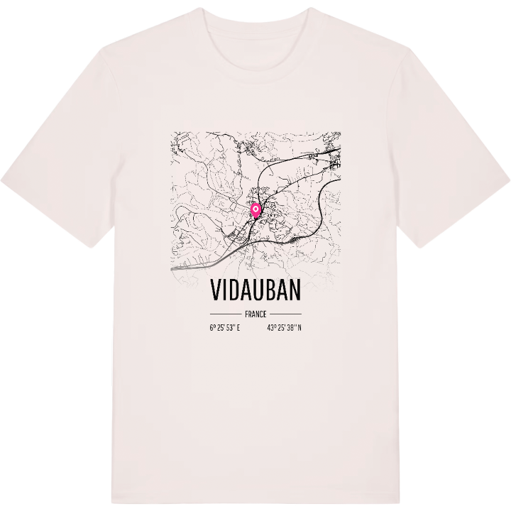 Vidauban karta t-shirt – t-shirt från PinShirt