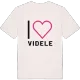 Jag älskar Videle t-shirt stort tryck