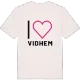 Jag älskar Vidhem t-shirt stort tryck