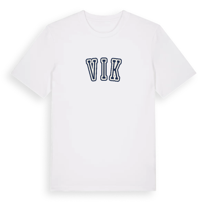 Vik college t-shirt – t-shirt från PinShirt