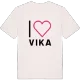 Jag älskar Vika t-shirt stort tryck