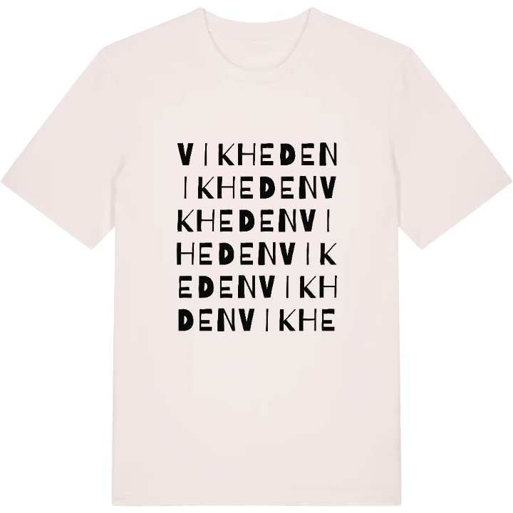 Vikheden ordlek t-shirt – t-shirt från PinShirt