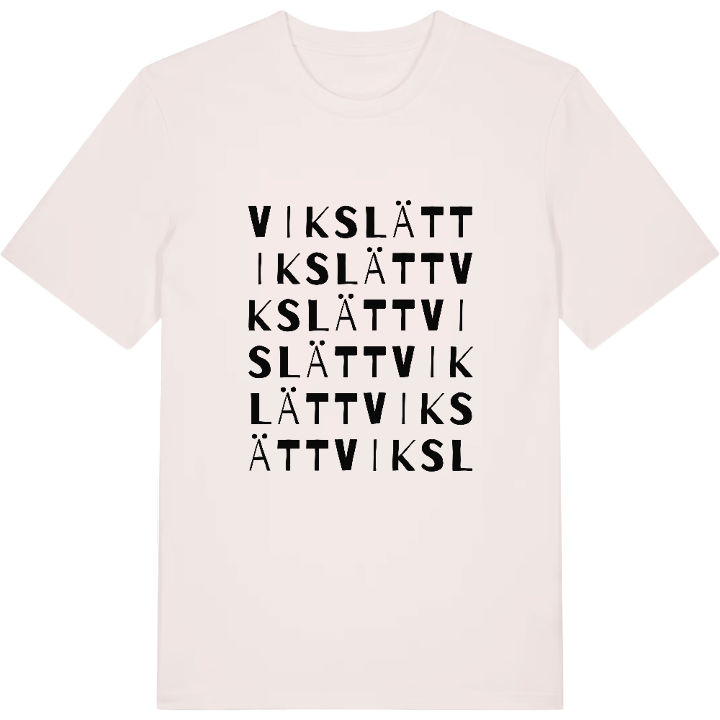 Vikslätt ordlek t-shirt – t-shirt från PinShirt