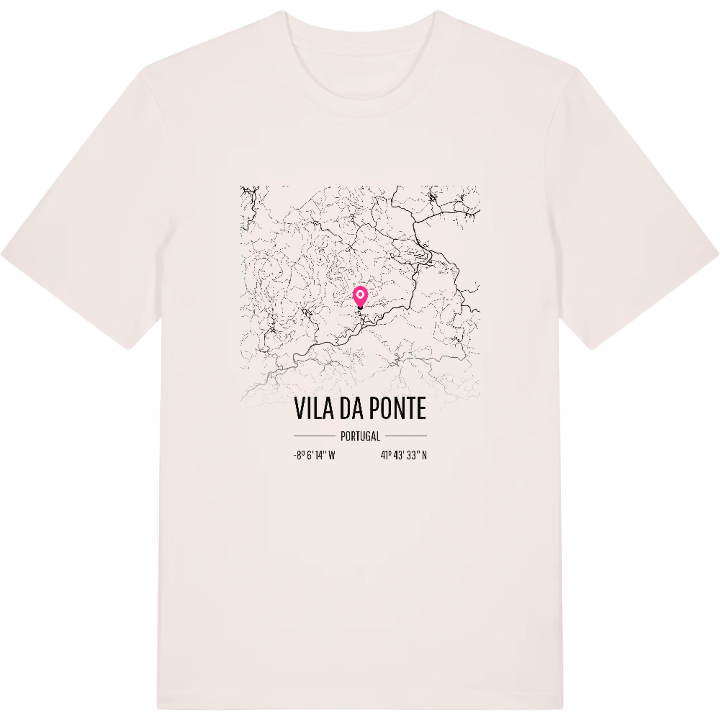 Vila da Ponte karta t-shirt – t-shirt från PinShirt