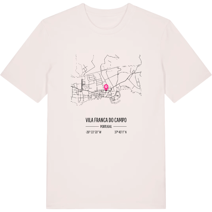 Vila Franca do Campo karta t-shirt – t-shirt från PinShirt