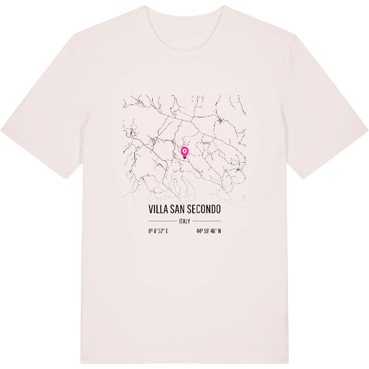 Villa San Secondo karta t-shirt – t-shirt från PinShirt