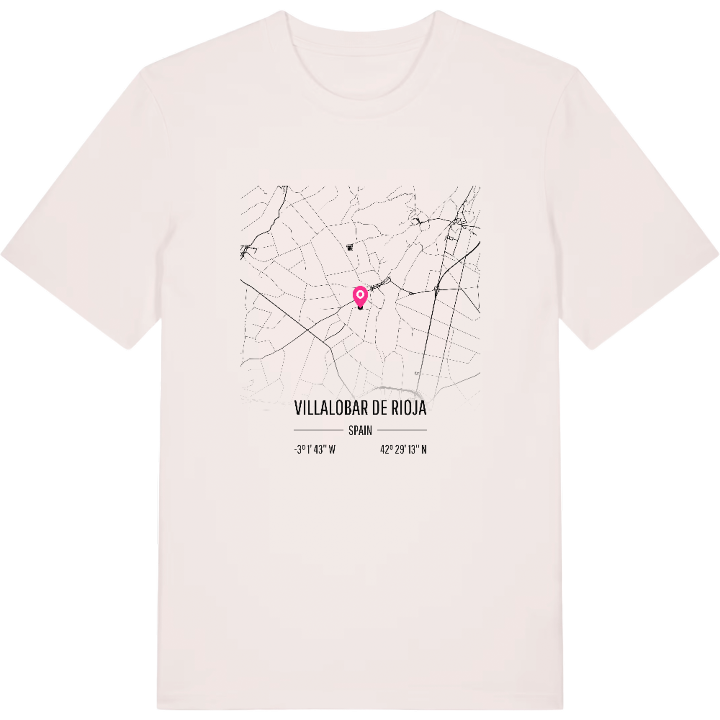 Villalobar de Rioja karta t-shirt – t-shirt från PinShirt