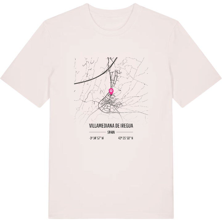 Villamediana de Iregua karta t-shirt – t-shirt från PinShirt