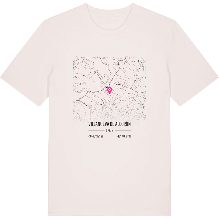 Villanueva de Alcorón karta t-shirt – t-shirt från PinShirt