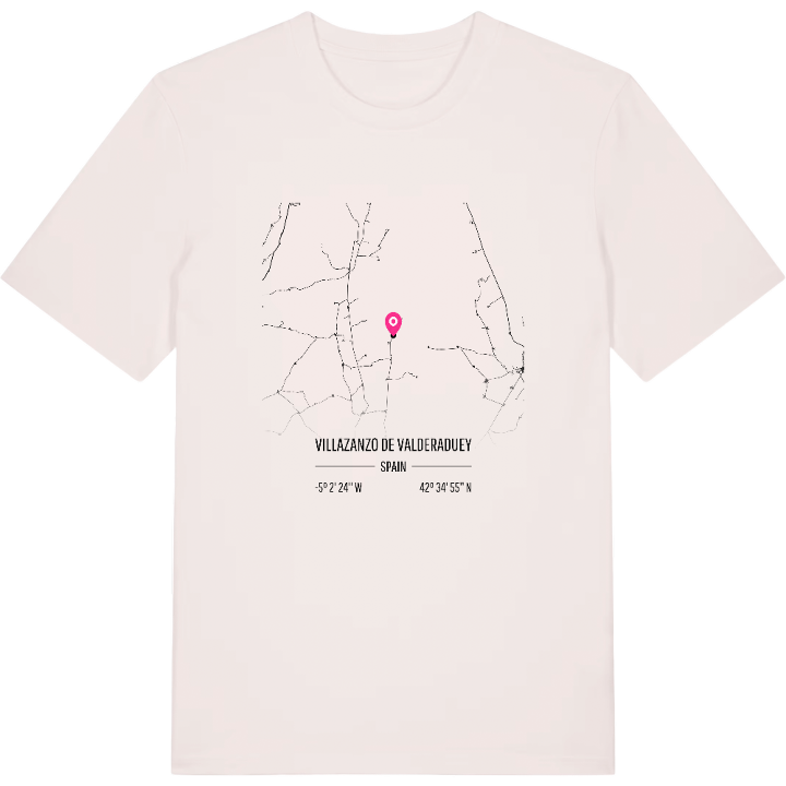 Villazanzo de Valderaduey karta t-shirt – t-shirt från PinShirt