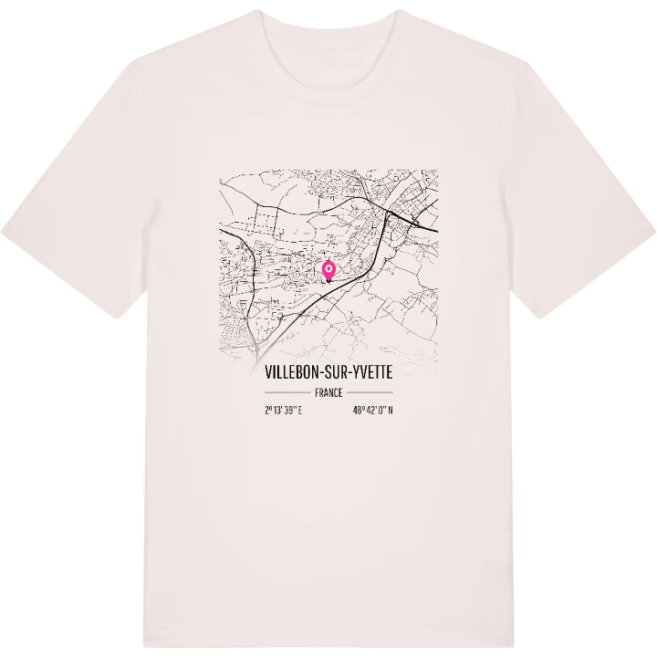Villebon-sur-Yvette karta t-shirt – t-shirt från PinShirt