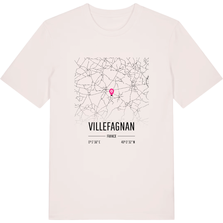 Villefagnan karta t-shirt – t-shirt från PinShirt