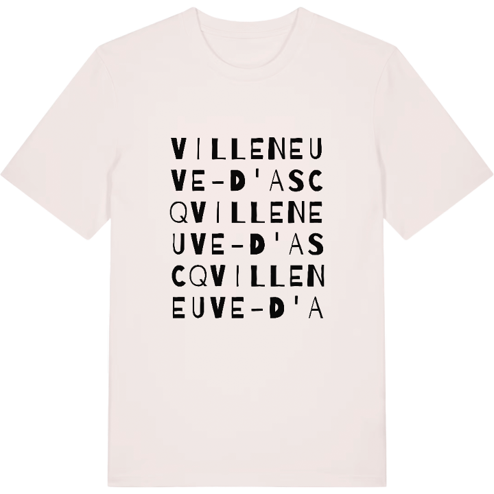 Villeneuve-d'Ascq ordlek t-shirt – t-shirt från PinShirt