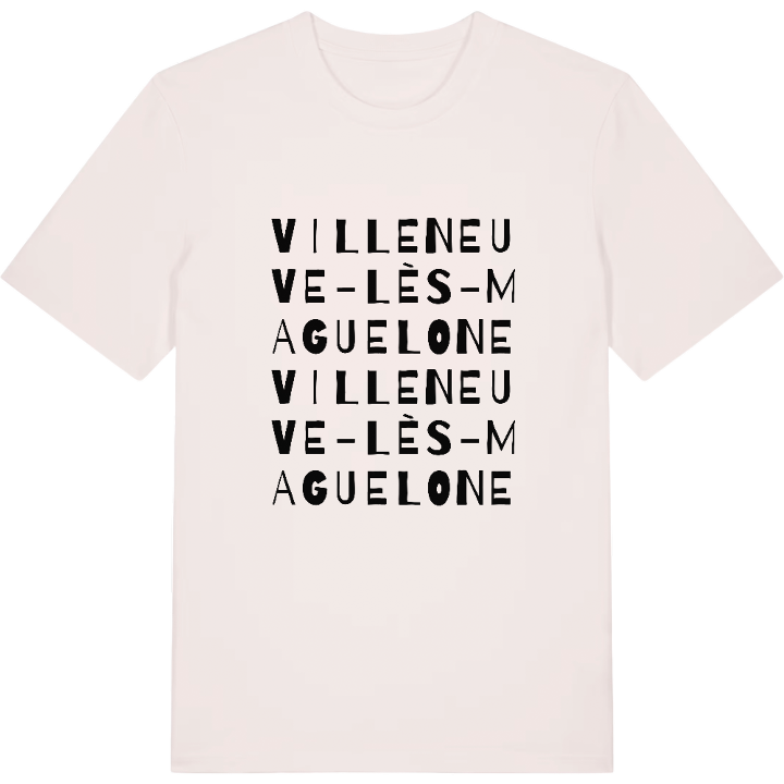 Villeneuve-lès-Maguelone ordlek t-shirt – t-shirt från PinShirt