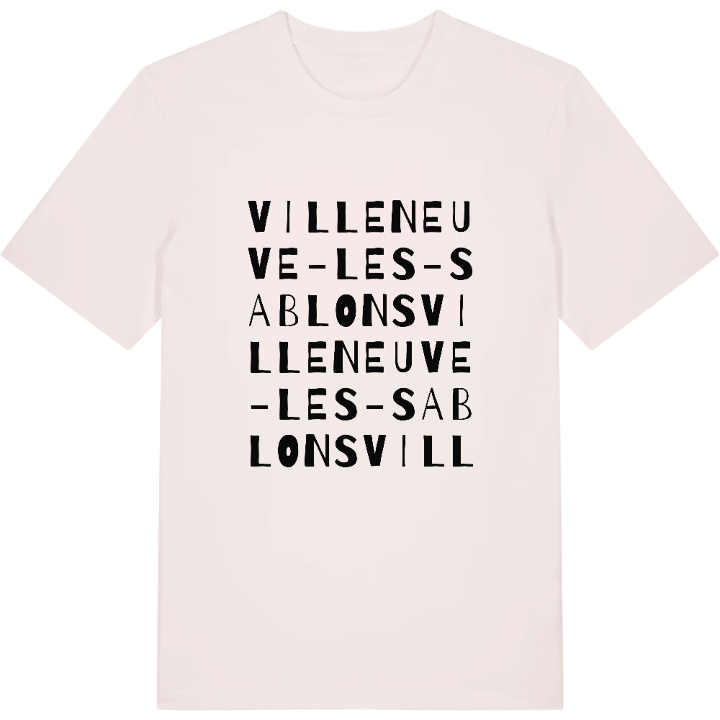 Villeneuve-les-Sablons ordlek t-shirt – t-shirt från PinShirt