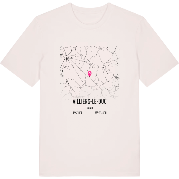 Villiers-le-Duc karta t-shirt – t-shirt från PinShirt