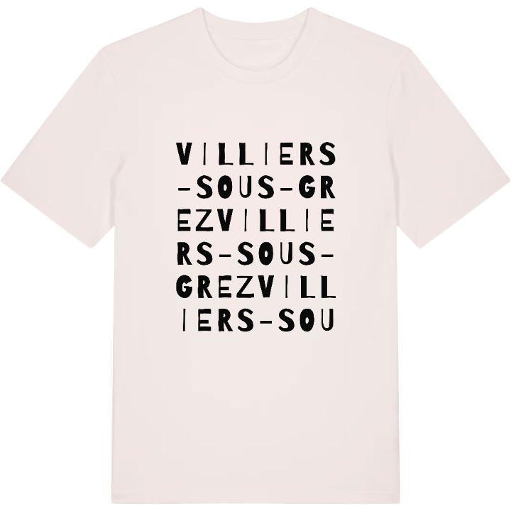 Villiers-sous-Grez ordlek t-shirt – t-shirt från PinShirt