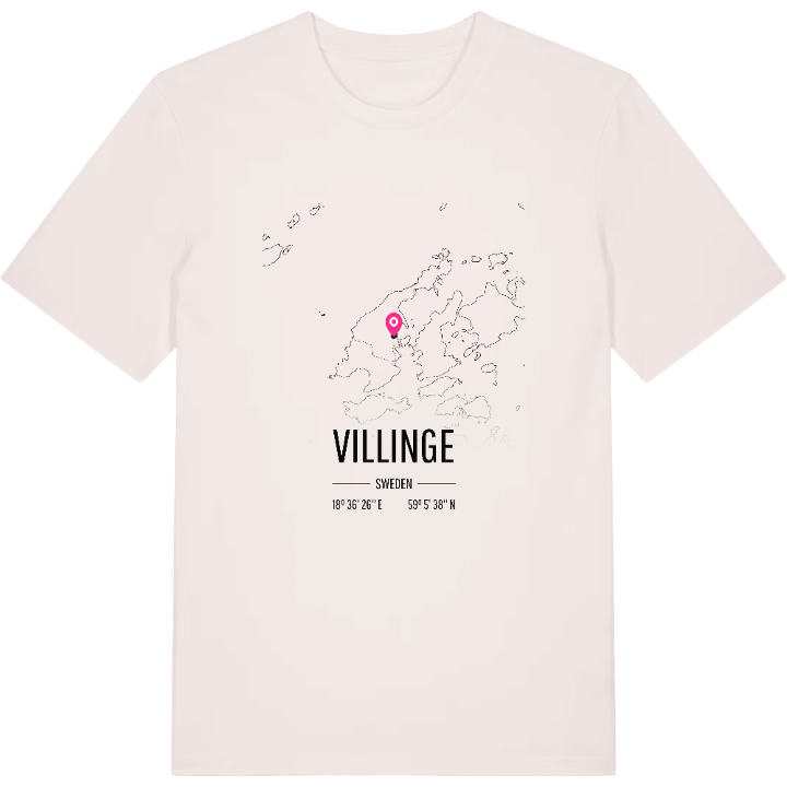 Villinge karta t-shirt – t-shirt från PinShirt