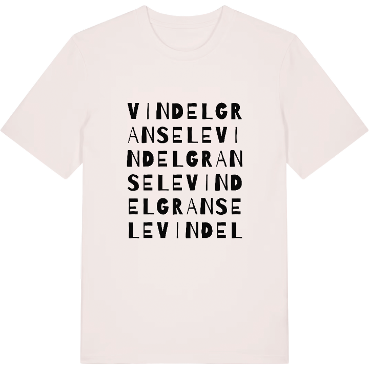 Vindelgransele ordlek t-shirt – t-shirt från PinShirt