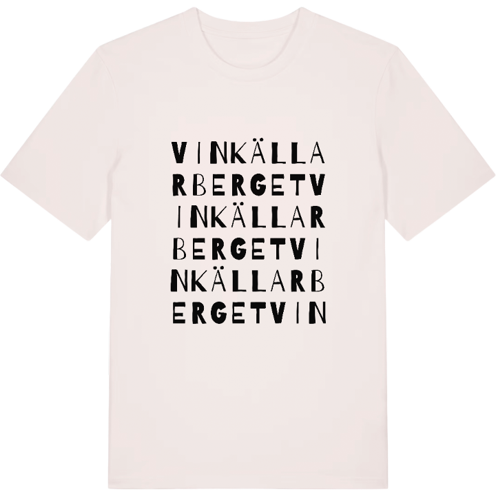 Vinkällarberget ordlek t-shirt – t-shirt från PinShirt
