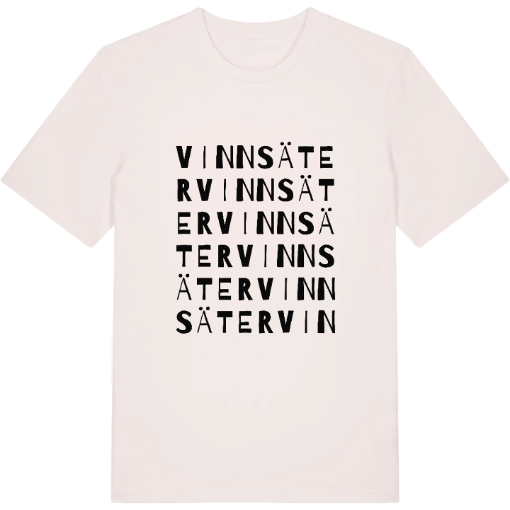 Vinnsäter ordlek t-shirt – t-shirt från PinShirt