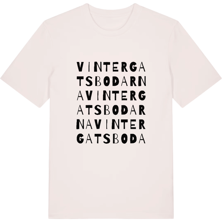 Vintergatsbodarna ordlek t-shirt – t-shirt från PinShirt