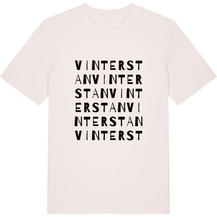 Vinterstan ordlek t-shirt – t-shirt från PinShirt
